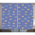 thumbnail image 1 of Ambesonne Ballerina Curtains 2 Panel Set, Delicate Women in Gowns, 108" x 63", Multicolor, 1 of 3