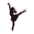 thumbnail image 1 of Ballerina Dancer Beautiful - 5.5" Magnet for Car Locker Refrigerator, 1 of 1