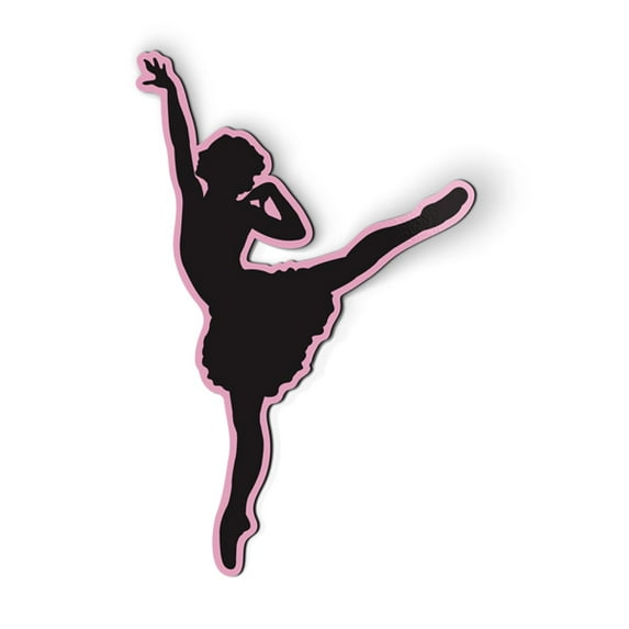 Ballerina Dancer Beautiful - 5.5" Magnet for Car Locker Refrigerator