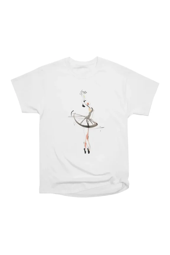 Ballerina Dancer Dance Drawing T-Shirt Tee Gift For Him Merch For Her Apparel For Friend