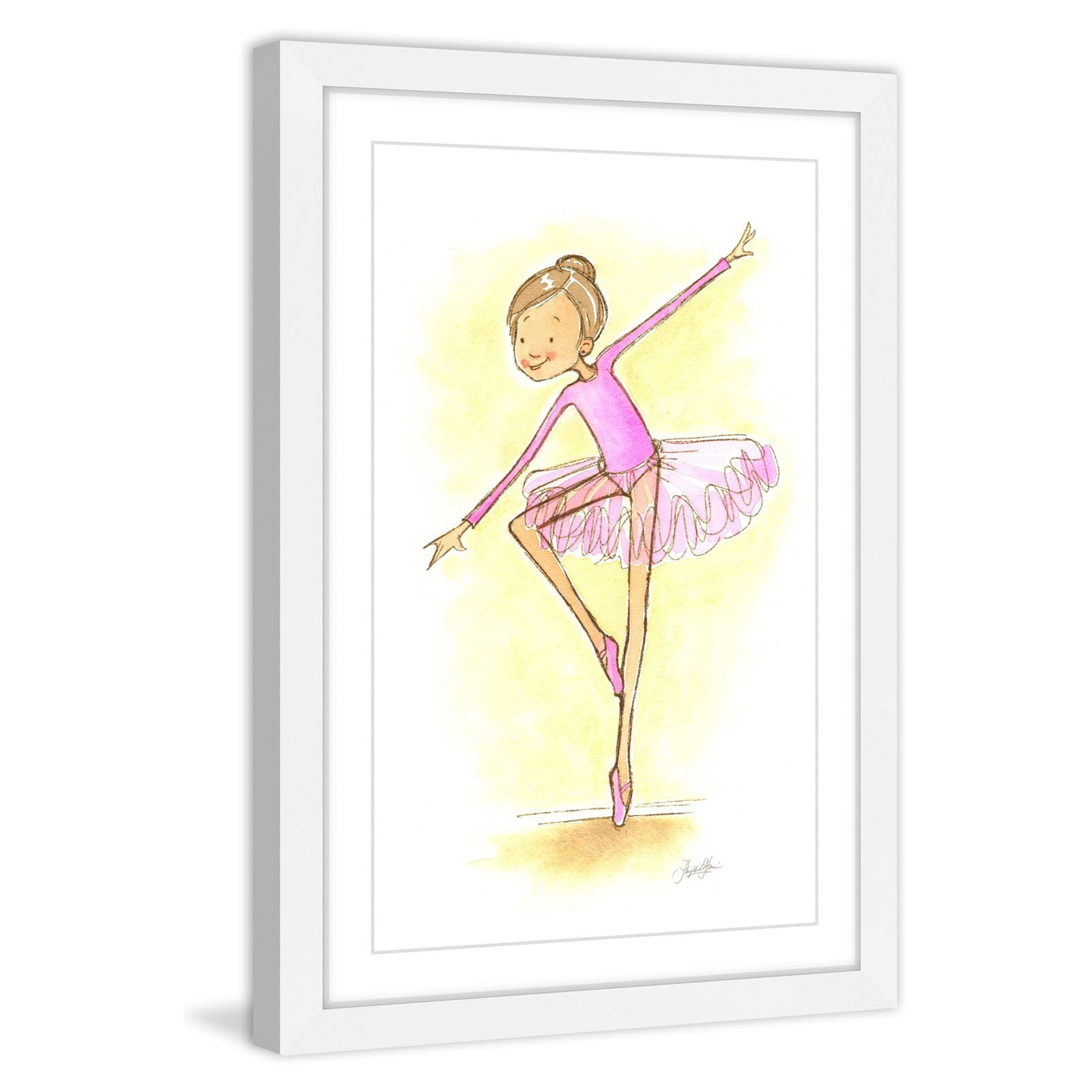"Ballerina" Framed Painting Print