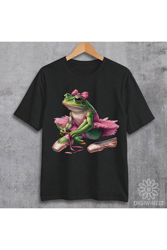 Ballerina Frog T-Shirt Cute Ballet Dance Shirt Ballet Dancer Sweatshirt Dance Te
