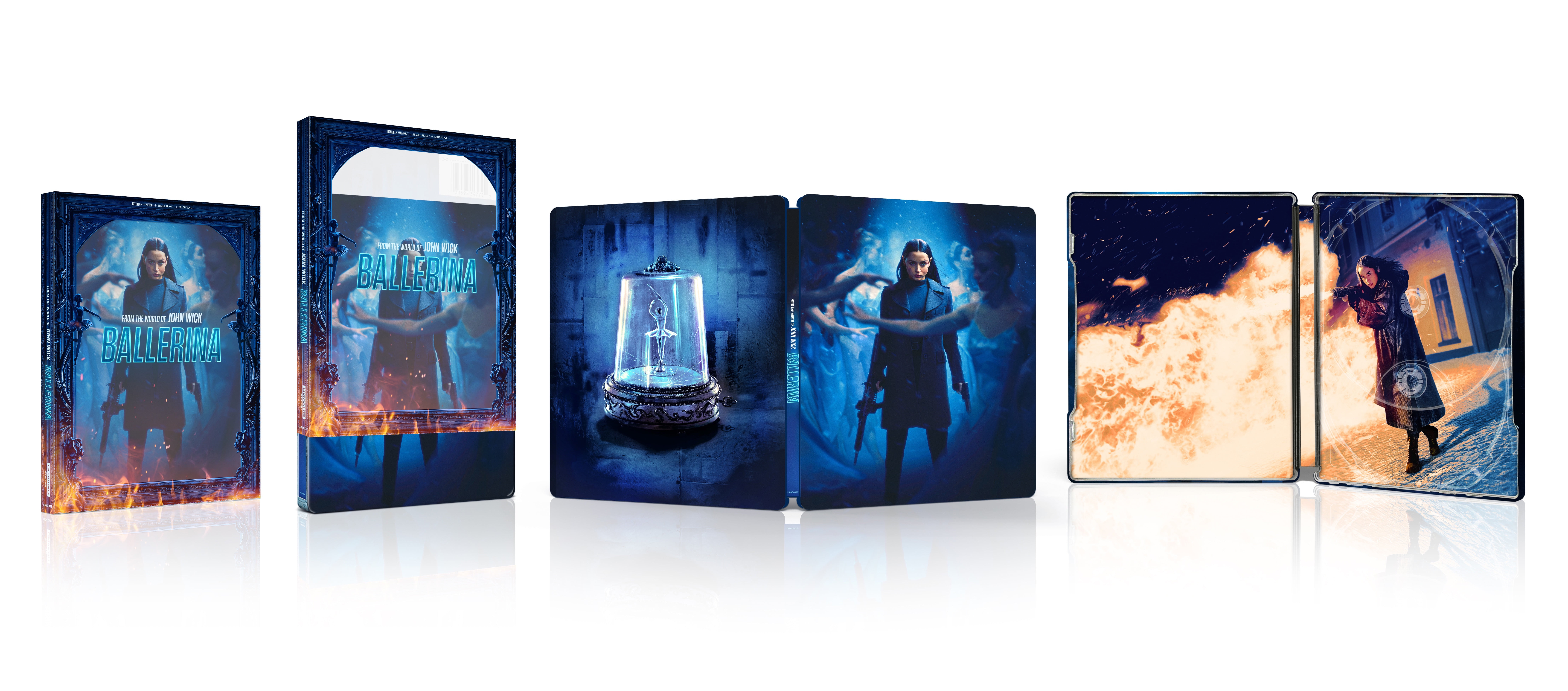 Ballerina: From the World of John Wick (Steelbook) (Walmart Exclusive) (4K Ultra HD + Blu-ray + Digital Copy) Lionsgate, Action