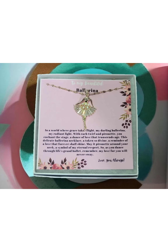 Ballerina Gifts Dancing Recital Gift, Dancing Necklace, Dancing Charm, Daughter Dancing Gift