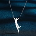thumbnail image 1 of Ballerina Gold Pendant Necklace For Women Sports Dancing girl, 1 of 5