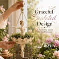 thumbnail image 1 of Ballerina Hanging Flower Pot, Whimsical Dancer Design with Sculpted Pose, Decorative Hanging Garden Container for Flowers, Vines, Herbs, Patio, Balcony, Porch, Living Room, Garden Decor, 8.27in, 1 of 10