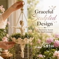 thumbnail image 1 of Ballerina Hanging Flower Pot, Whimsical Dancer Design with Sculpted Pose, Decorative Hanging Garden Container for Flowers, Vines, Herbs, Patio, Balcony, Porch, Living Room, Garden Decor, 5.91in, 1 of 10