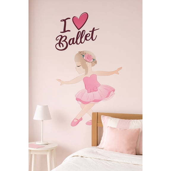 Ballerina I Love Ballet Wall Decal se297