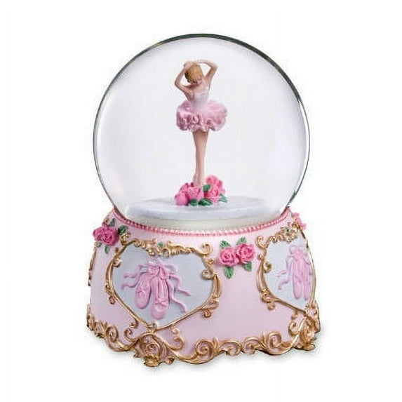 Ballerina In Pose Water Globe By San Francisco Music Box Co. - Over 400 Song Choices - Romance de I'amour