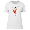 thumbnail image 1 of Ballerina In Red Tutu T-Shirt Women -Image by Shutterstock, Female Small, 1 of 4