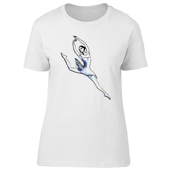 Ballerina In White Dress T-Shirt Women -Image by Shutterstock, Female XX-Large