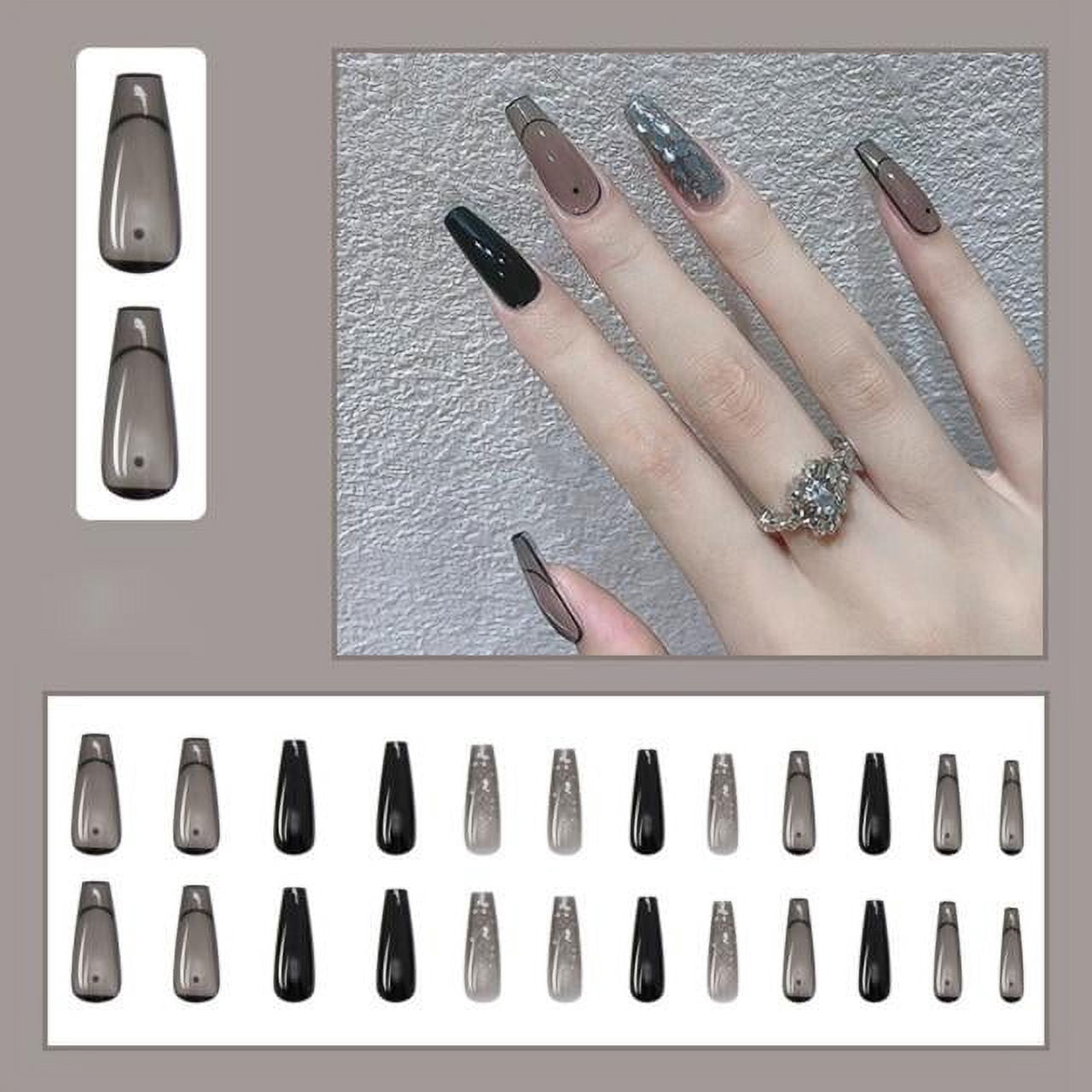 Ballerina Long Coffin Fake Nails
