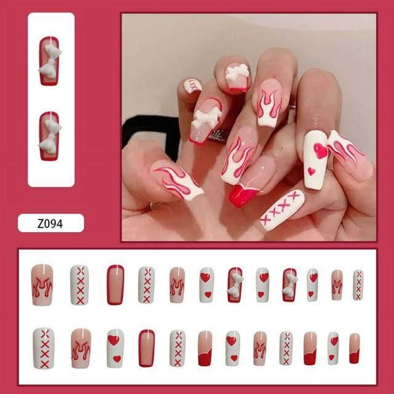 Ballerina Long Coffin Fake Nails