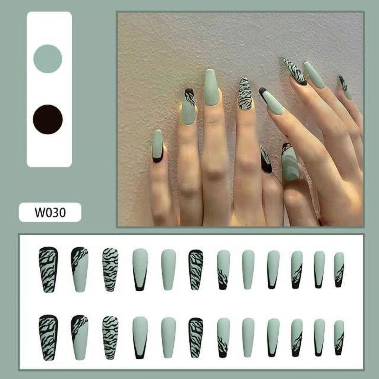 Ballerina Long Coffin Fake Nails