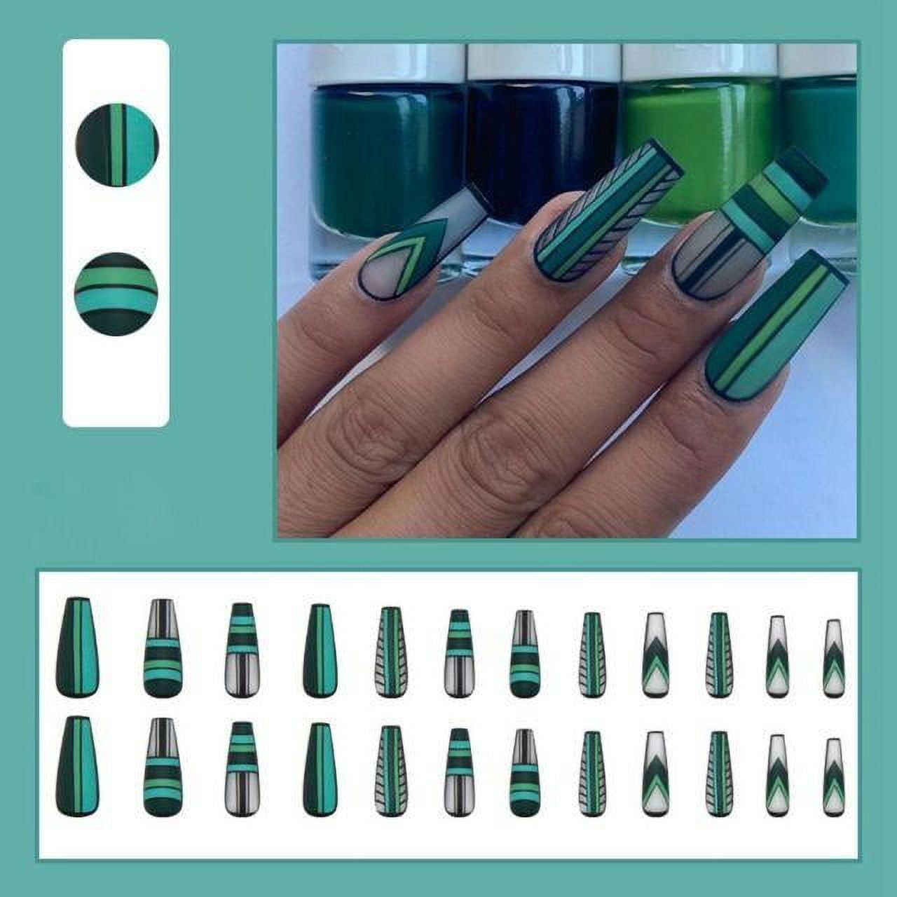 Ballerina Long Coffin Fake Nails