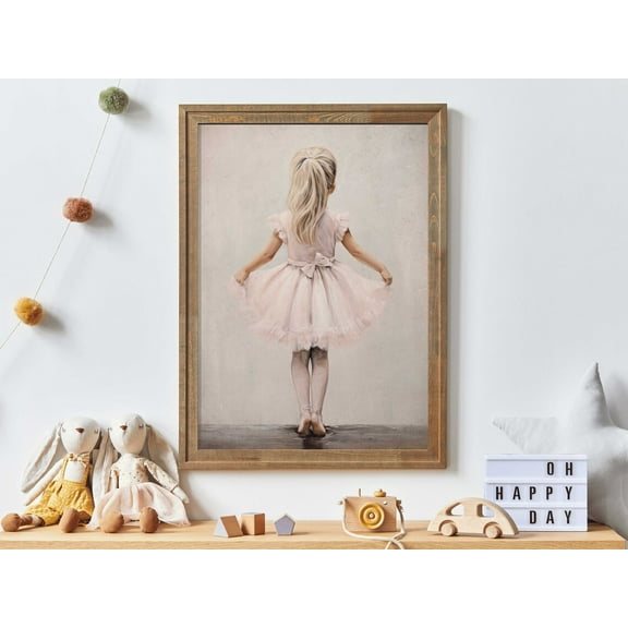 Ballerina Nursery Decor, Ballet Nursery Art, Ballet Dancer Painting, Ballerina Girls Room Print, Rustic Nursery Decor, Girl Art Wall Art, Modern Wall Decor, 8x12 UNFRAMED