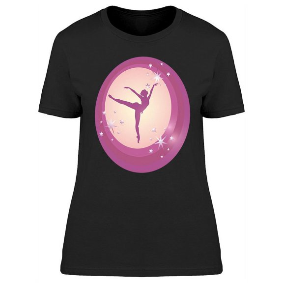 Ballerina On Beautiful Space T-Shirt Women -Image by Shutterstock, Female x-Large