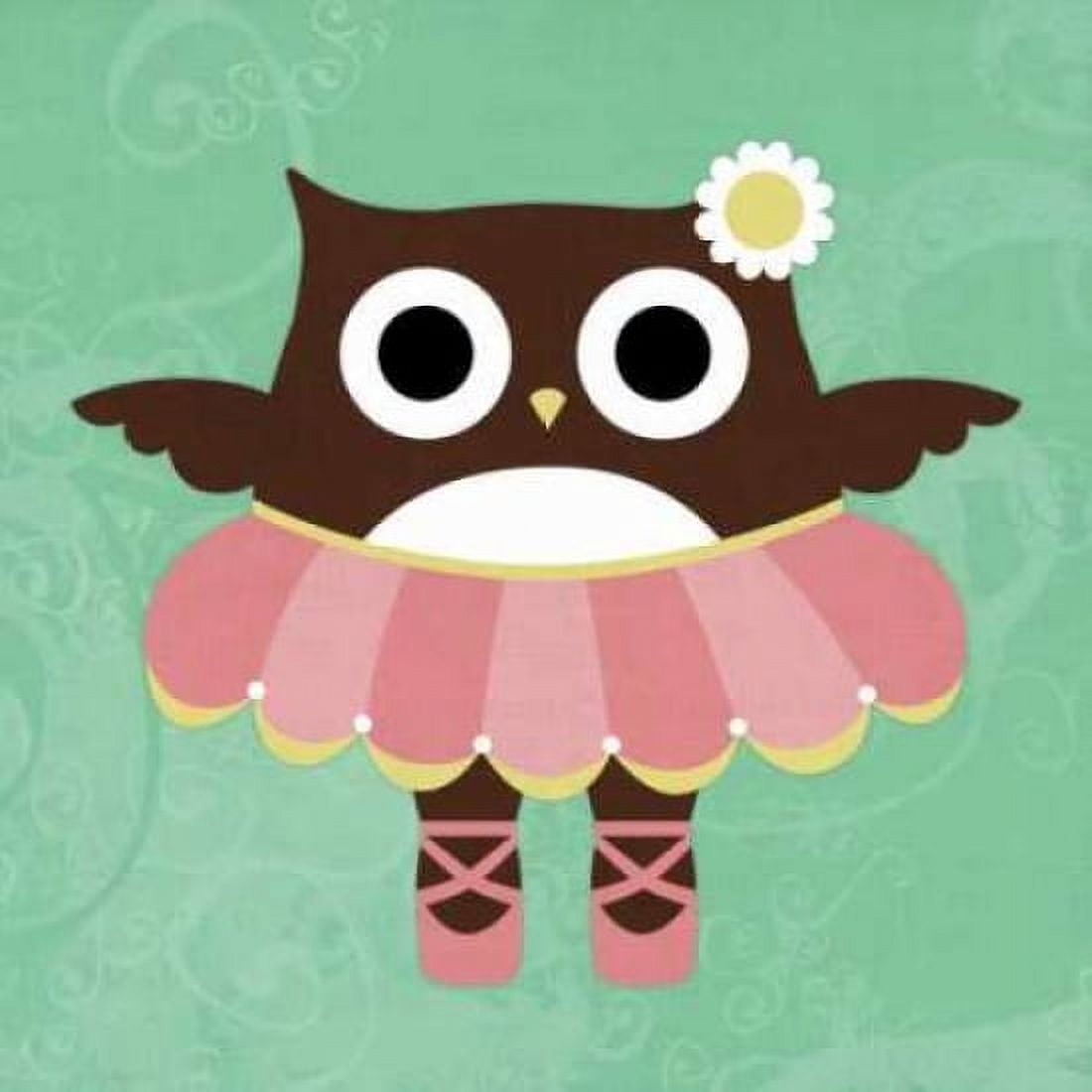 Ballerina Owl Canvas Art - Nancy Lee (24 x 24)
