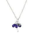 thumbnail image 1 of Ballerina Pendant Necklace Purple Cubic Zirconia Crystal Rhodium Plated 17 Inch Link Chain J0287-PP, 1 of 3