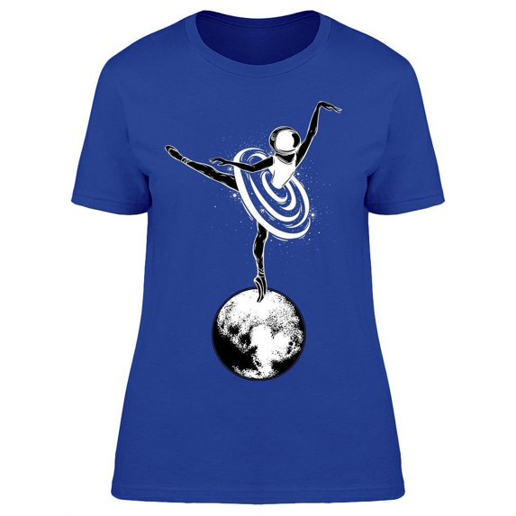 Ballerina Planet Astronaut T-Shirt Women -Image by Shutterstock, Female 3X-Large