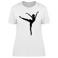 thumbnail image 1 of Ballerina Posing Graphic T-Shirt Women -Image by Shutterstock, Female Medium, 1 of 2