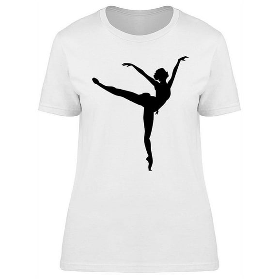 Ballerina Posing Graphic T-Shirt Women -Image by Shutterstock, Female XX-Large