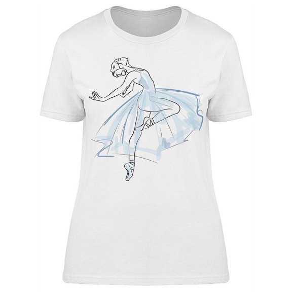 Ballerina Posing T-Shirt Women -Image by Shutterstock, Female 3X-Large