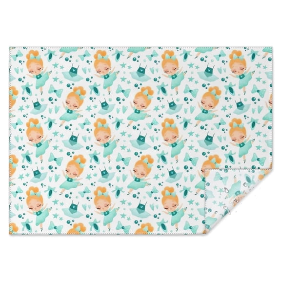 Ballerina Princess Pattern Rectangle Tablecloth 60"x84",Waterproof Polyester Rectangle Table Cloth, Wipeable Spillproof Polyester Tablecloth for Dining, Camping, Indoor and Outdoor