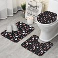 thumbnail image 1 of Ballerina Princess Swan Pattern Bathroom Rugs Sets 3 Piece,Toilet Cover Set,Absorbent Non Slip Bathroom Mats Sets with U-Shaped Contour Rug Toilet Rug Set, 1 of 5
