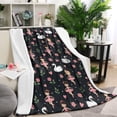 thumbnail image 1 of Ballerina Princess Swan Pattern Blanket,Comfortable Soft Lamb Wool Throw Blanket,All Season,Warm Lightweight Blankets for Sofa Bed Couch Living Room Chair,60"x80", 1 of 4