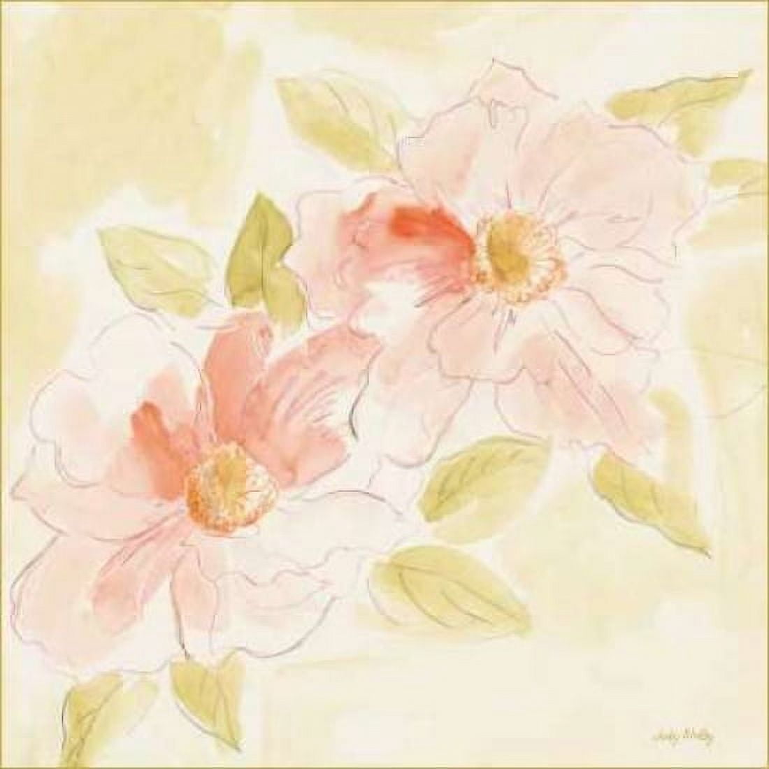 Ballerina Rose Canvas Art - Judy Shelby (24 x 24)