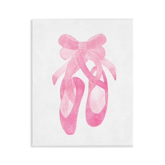 Stupell Industries Ballerina Shoes Watercolor Wall Plaque Art, design by Camila Juncos, 14 x 11