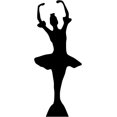 Ballerina Silhouette Life Size Cutout Standup