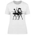 thumbnail image 1 of Ballerina Silhouettes Dancing T-Shirt Women -Image by Shutterstock, Female 3X-Large, 1 of 2