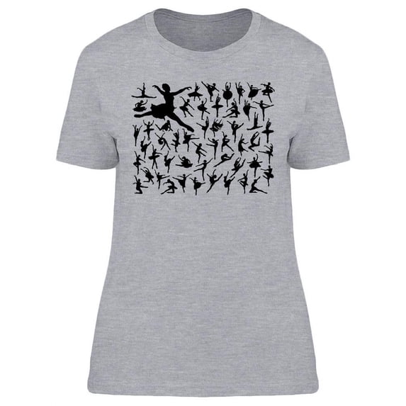 Ballerina Silhouettes T-Shirt Women -Image by Shutterstock, Female XX-Large