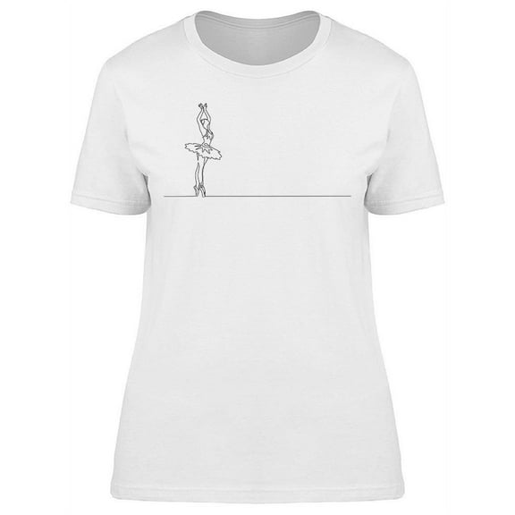 Ballerina Standing T-Shirt Women -Image by Shutterstock, Female Large