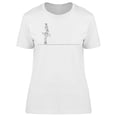 thumbnail image 1 of Ballerina Standing T-Shirt Women -Image by Shutterstock, Female x-Large, 1 of 2