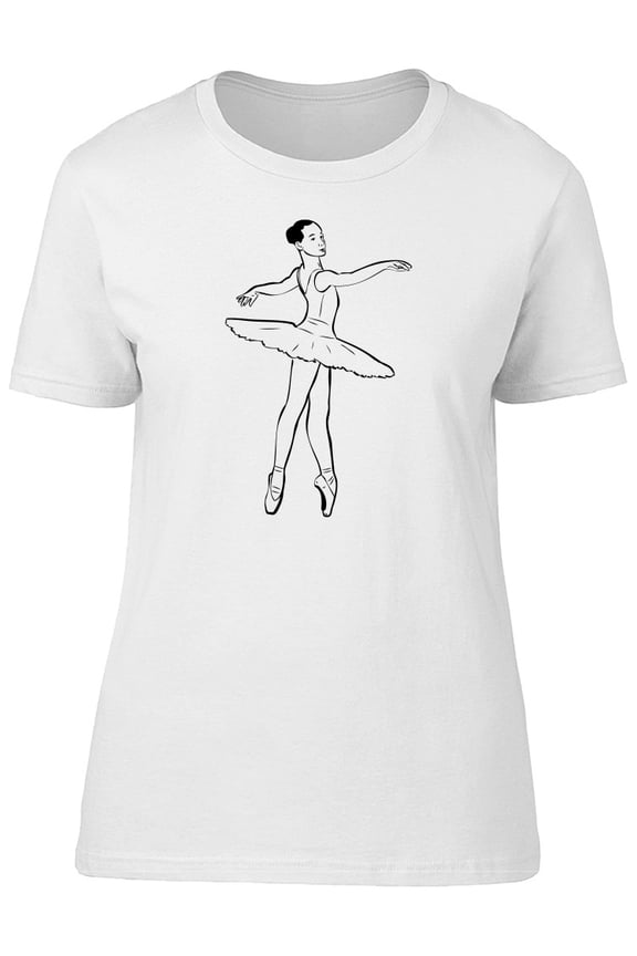 Ballerina Tutu B&W Tee Women's -Image by Shutterstock