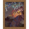 thumbnail image 1 of Ballerina and Lady with a Fan 28x36 Large Gold Ornate Wood Framed Canvas Art by Edgar Degas, 1 of 2