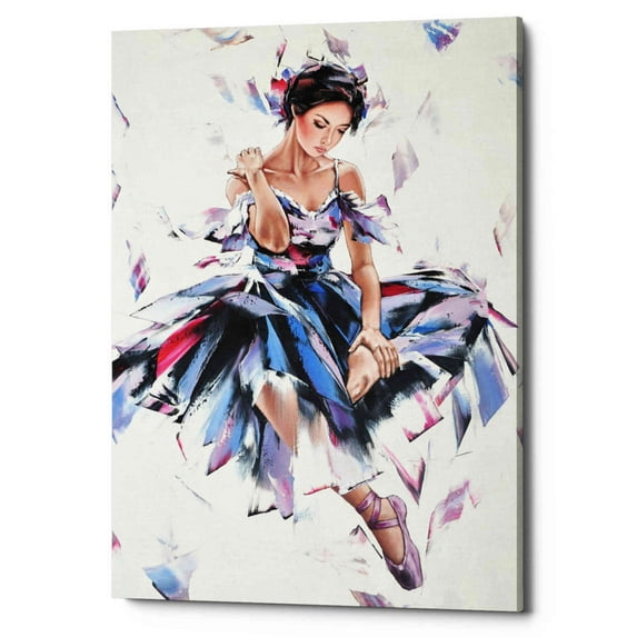 "Ballerina" by Alexander Gunin, Giclee Canvas Wall Art, 12"x18"