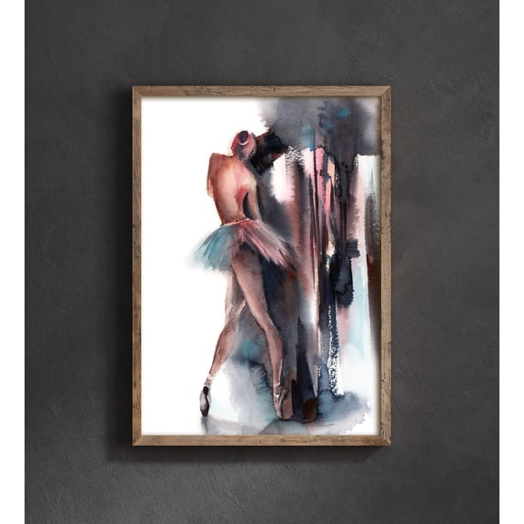 Ballerina in Tutu Fine Art Print, Ballet Painting, Dance Wall Art Print, Ballerina Print, Dancer Wall Decor, Ballet Watercolor, Poster Only