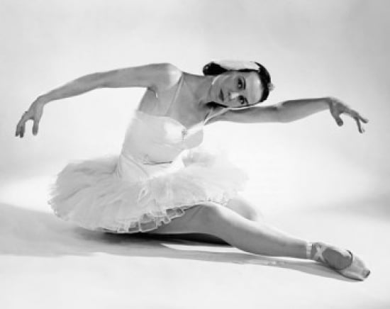 Ballerina performing a ballet Canvas Art - (24 x 36)
