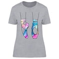 thumbnail image 1 of Ballerina's Feet In Ballet Shoes T-Shirt Women -Image by Shutterstock, Female x-Large, 1 of 2