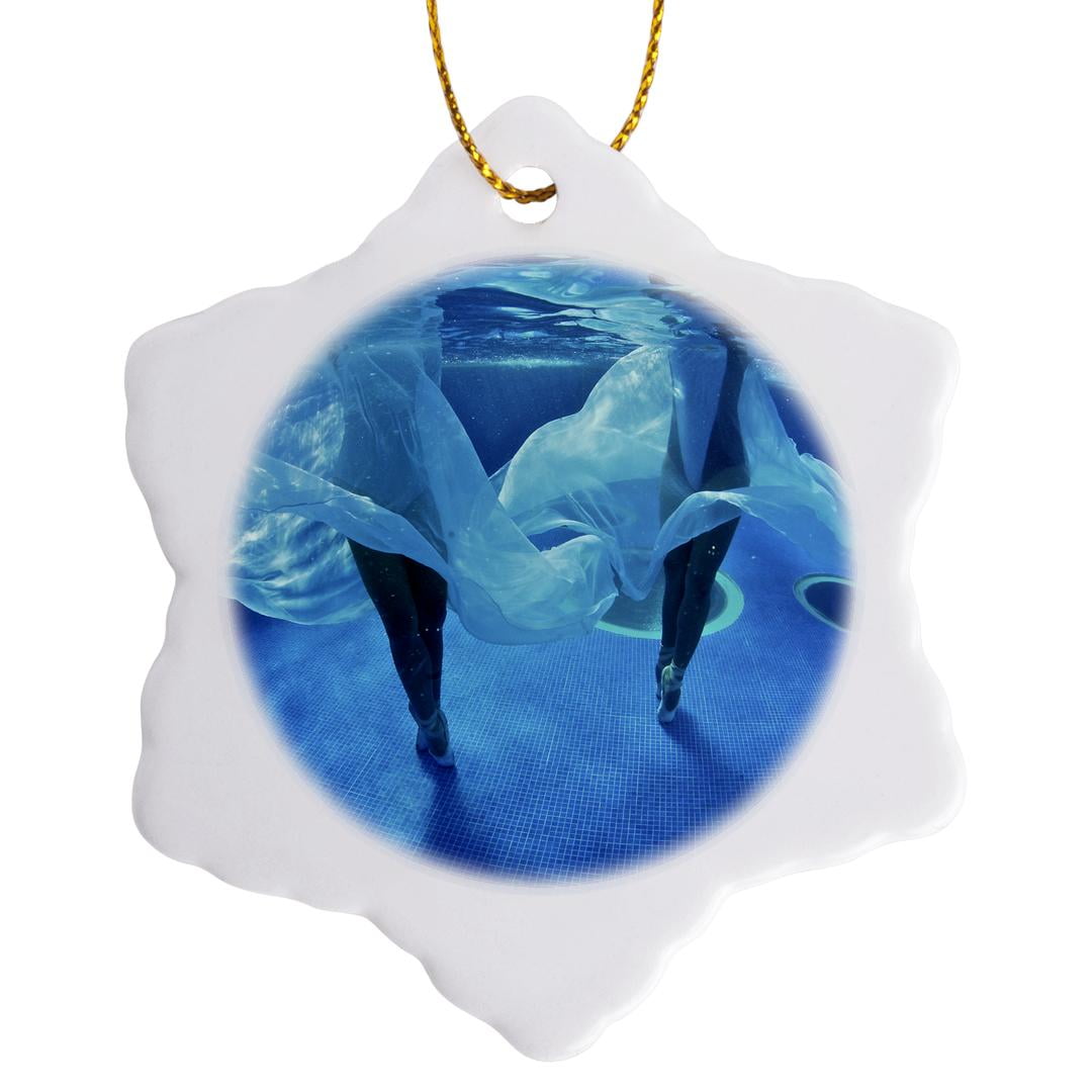 3drose, Ballerinas Dancing Underwater in a Swimming Pool, 3 inch ...
