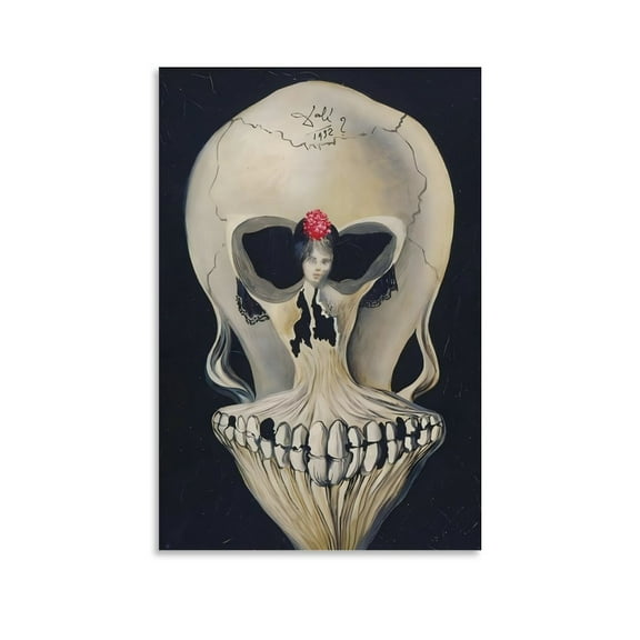 Ballerine Et Tete De Mort, C.1939 Poster Poster Salvador Dali Art Poster Canvas Painting Decor Wall Print Photo Gifts Home Modern Decorative Posters 24x36inch(60x90cm)