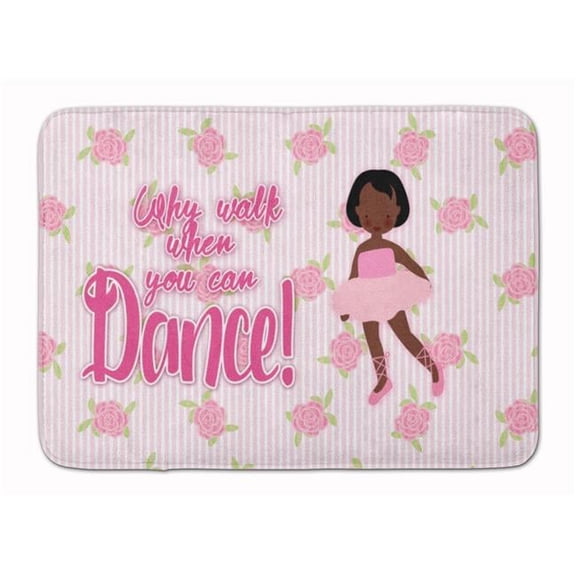 Ballet African American Short Hair Machine Washable Memory Foam Mat