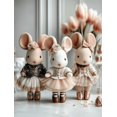 thumbnail image 1 of Ballet Animal Nursery Canvas Wall Art, Bunny Elephant Squirrel Ballerina Print, Girls Room Decor, 1 of 8