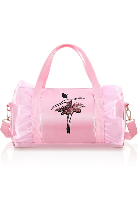 Ballet Bag Shoulder Travel Bags for Kids Dance Girls Gymnastics Tote Toddler Child