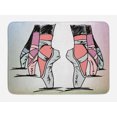 thumbnail image 1 of Ballet Bath Mat, Sketch of Ballet Dancers Feet with Pointe Nobility Talent Balance Classic, Plush Bathroom Decor Mat with Non Slip Backing, 29.5" X 17.5", Multicolor, by Ambesonne, 1 of 2