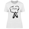 thumbnail image 1 of Ballet Black Pointers  T-Shirt Women -Image by Shutterstock, Female Large, 1 of 2